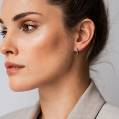 Argolas Pequenas Ti Sento - Milano Prata 925