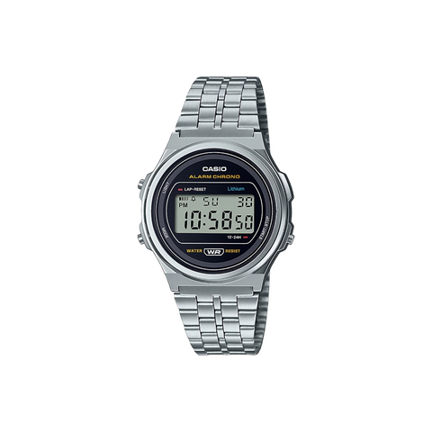 Vintage Round Silver-Black