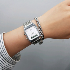 Vintage Edgy Silver-White