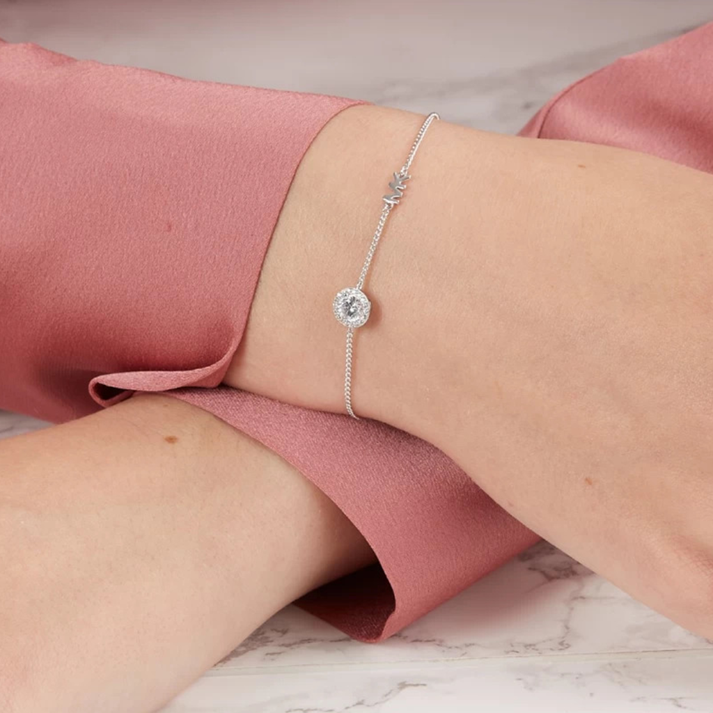 Pulseira Halo Pavé Silver-Tone