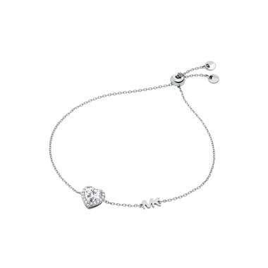 Pulseira Premium Heart Pavé Silver-Tone