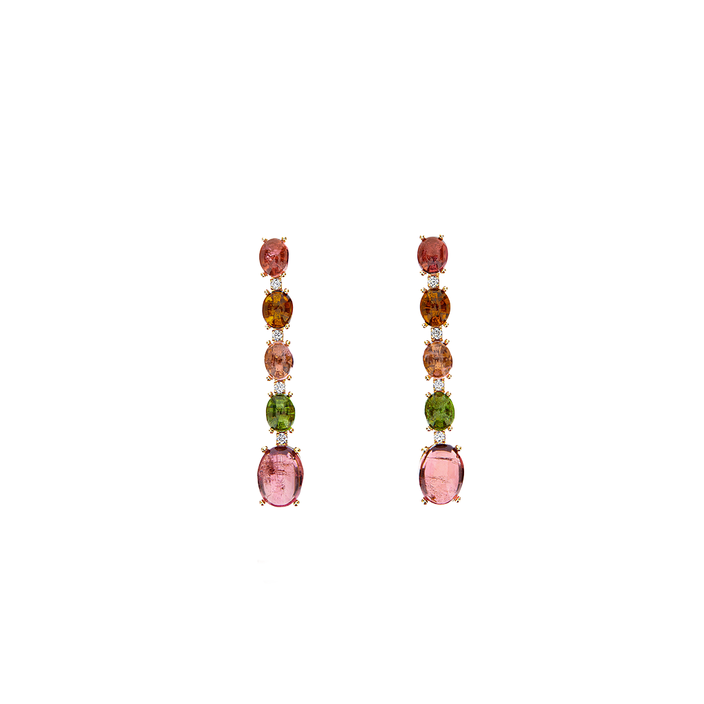 Brincos Dancing Tourmalines
