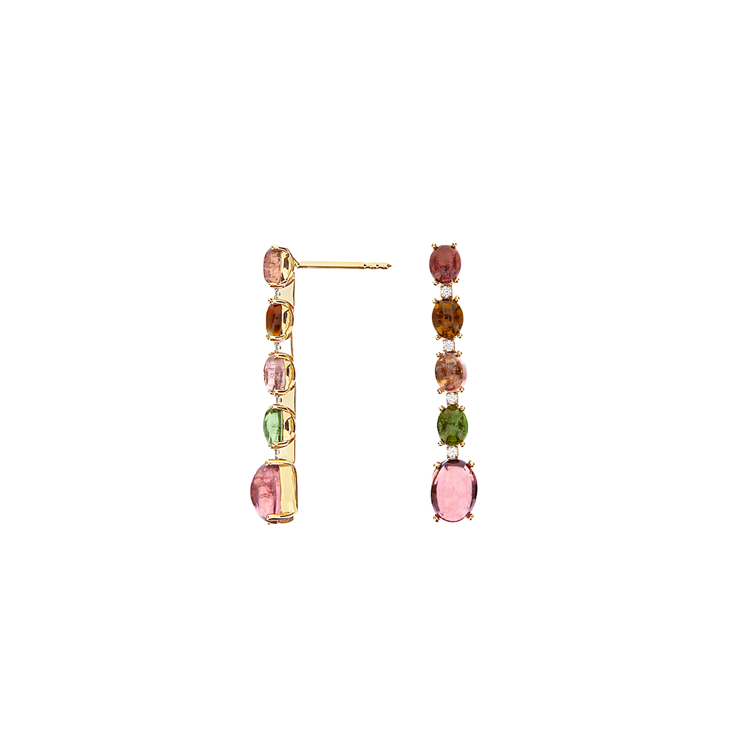 Brincos Dancing Tourmalines