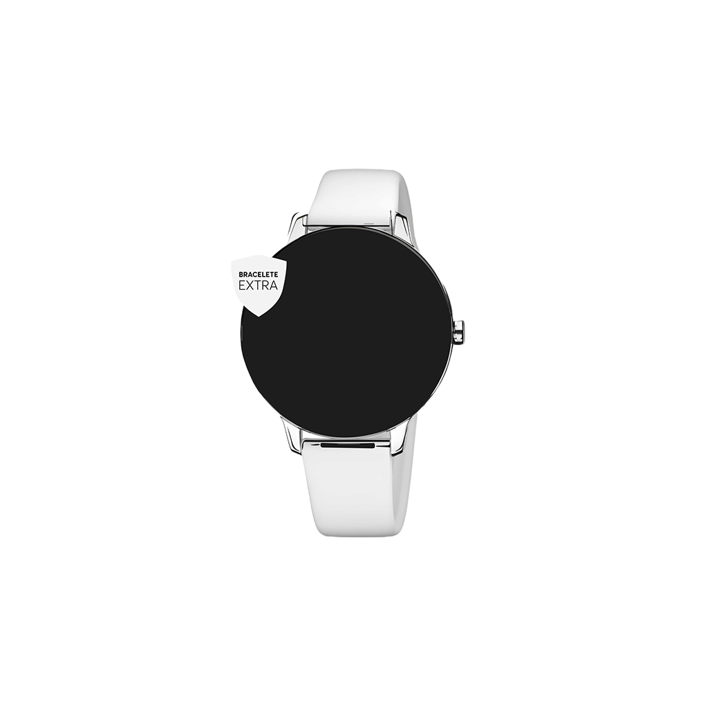 One Bracelete Silicone Smartwatch Branco