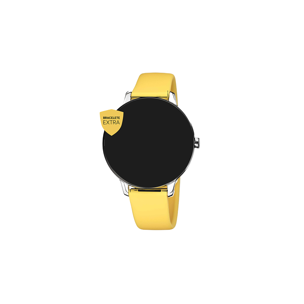 One Bracelete Silicone Smartwatch Amarelo