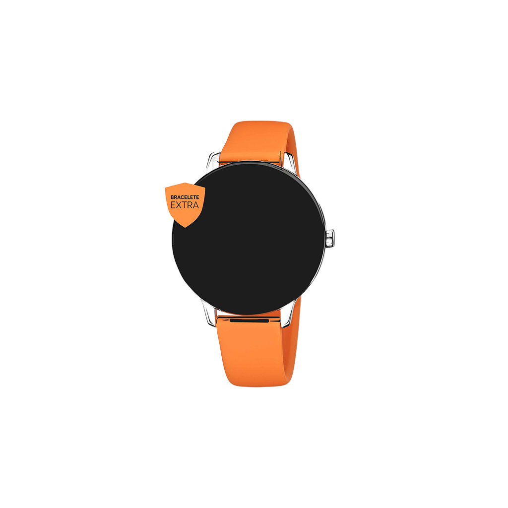 One Bracelete Silicone Smartwatch Laranja