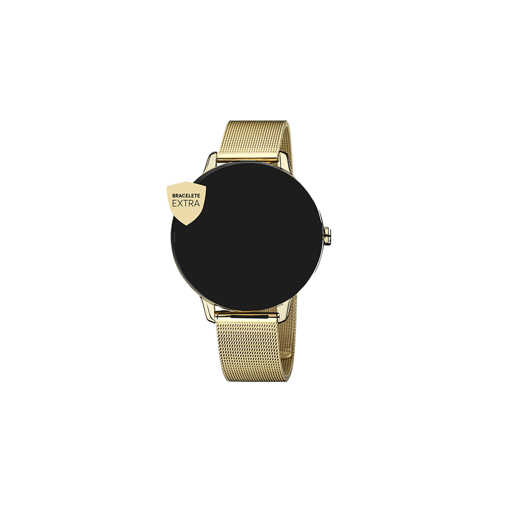 One Bracelete Mesh Smartwatch Dourado