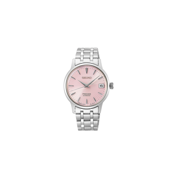 Presage Cocktail Time Silver Pink 33.8mm