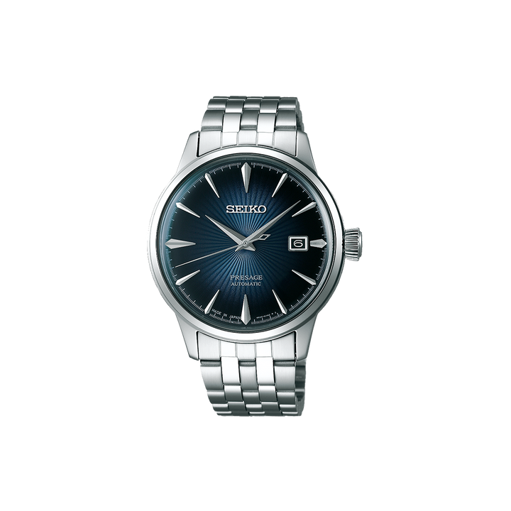 Presage Cocktail Time Silver-Blue 40.5mm