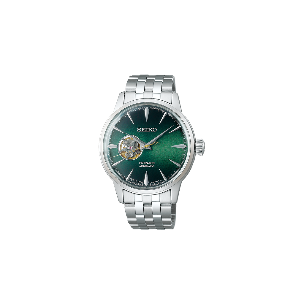 Presage Cocktail Time Silver Green 40.5mm