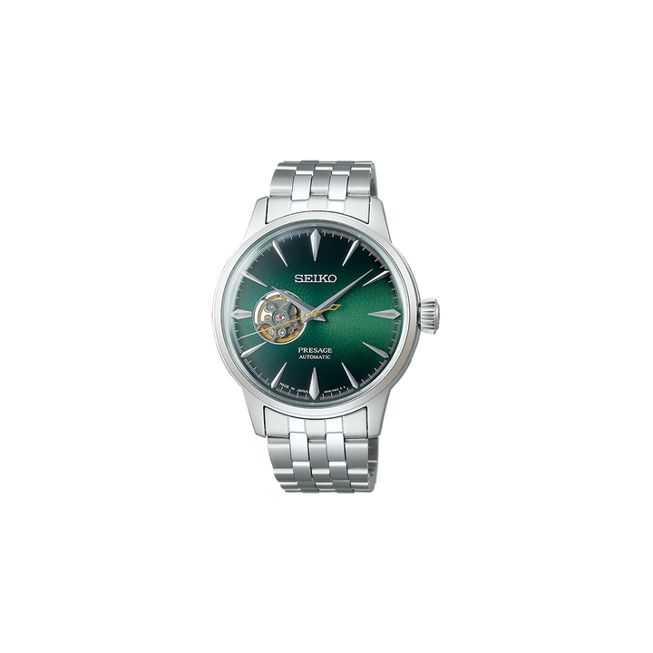 Presage Cocktail Time Silver Green 40.5mm